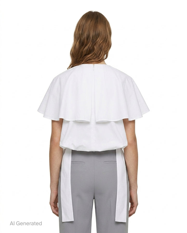 Big Collar Layered Blouse | Enfold | Club21 - back