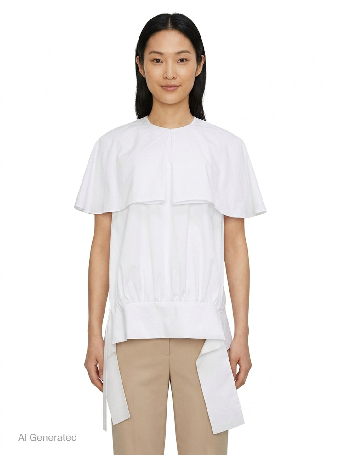 Big Collar Pullover Blouse | Enfold | Club21 - front