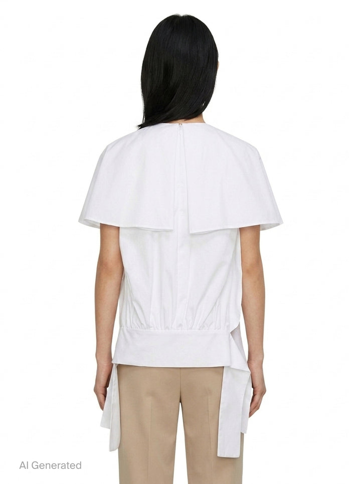 Big Collar Pullover Blouse | Enfold | Club21 - back