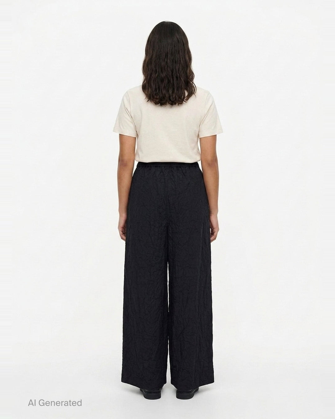 Black Volume Wide Trousers | Enfold | Club21 - back
