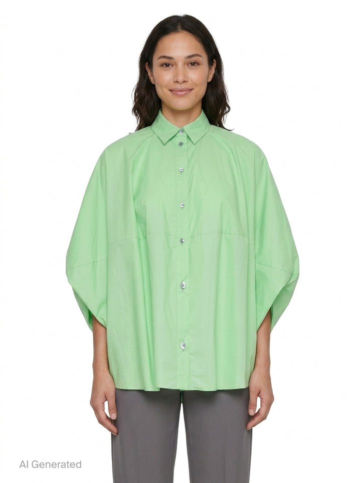 Draped Hexagon Shirt | Enfold | Club21 - front