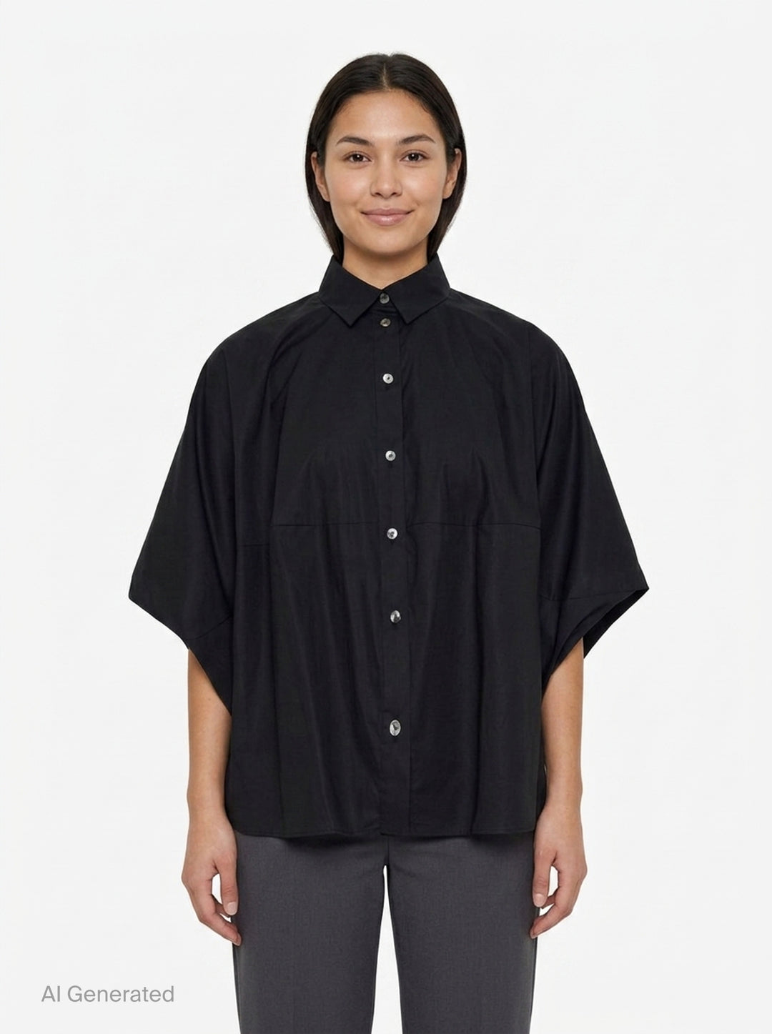 Draped Hexagon Shirt | Enfold | Club21 - front