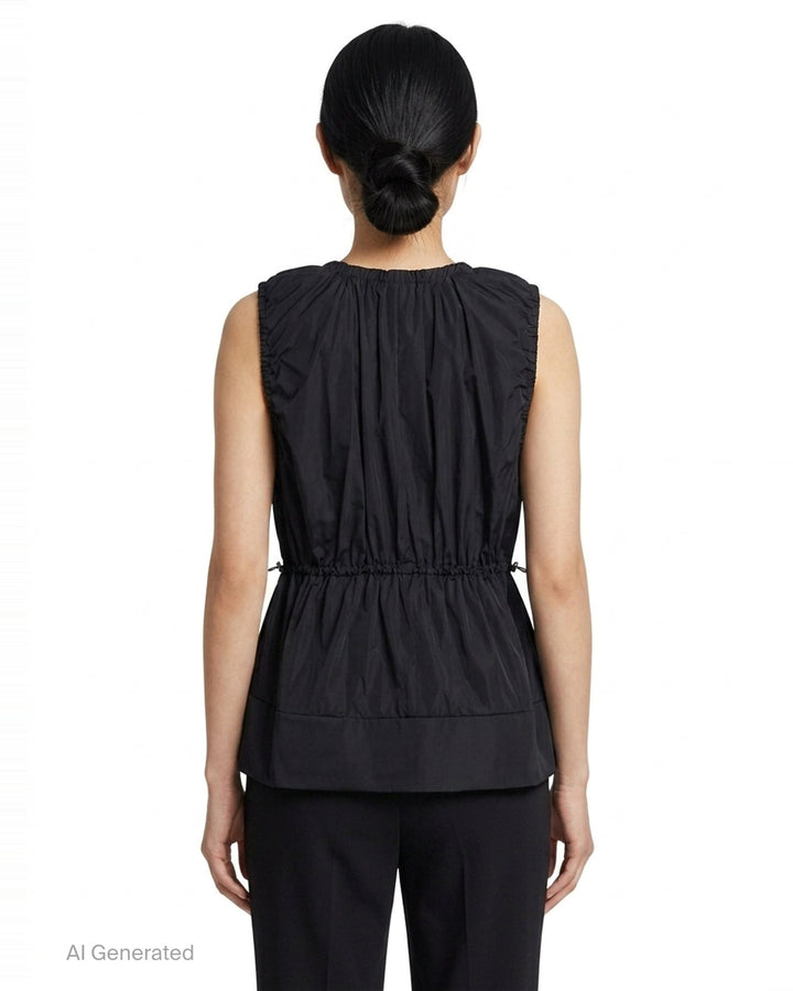 Gathered Sleeveless Vest | Enfold | Club21 - back