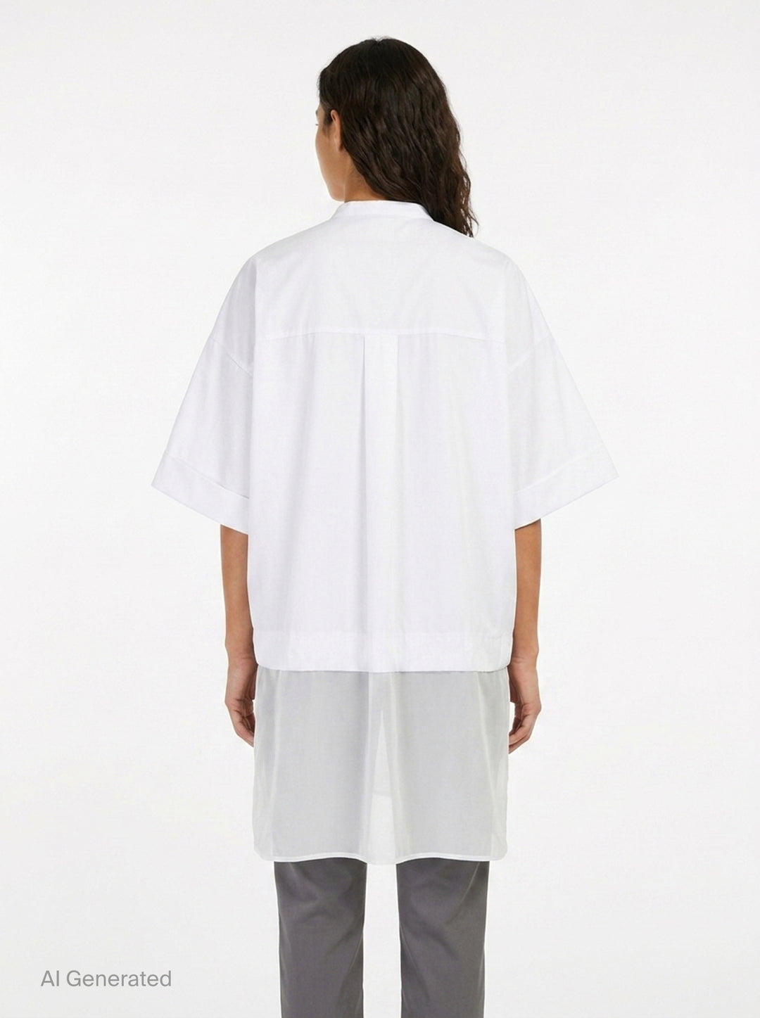 Pleated Wide Box Shirt | Enfold | Club21 - back