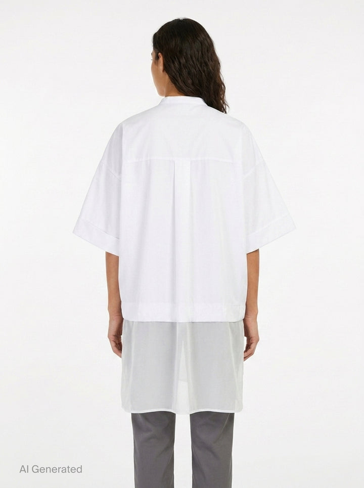 Pleated Wide Box Shirt | Enfold | Club21 - back