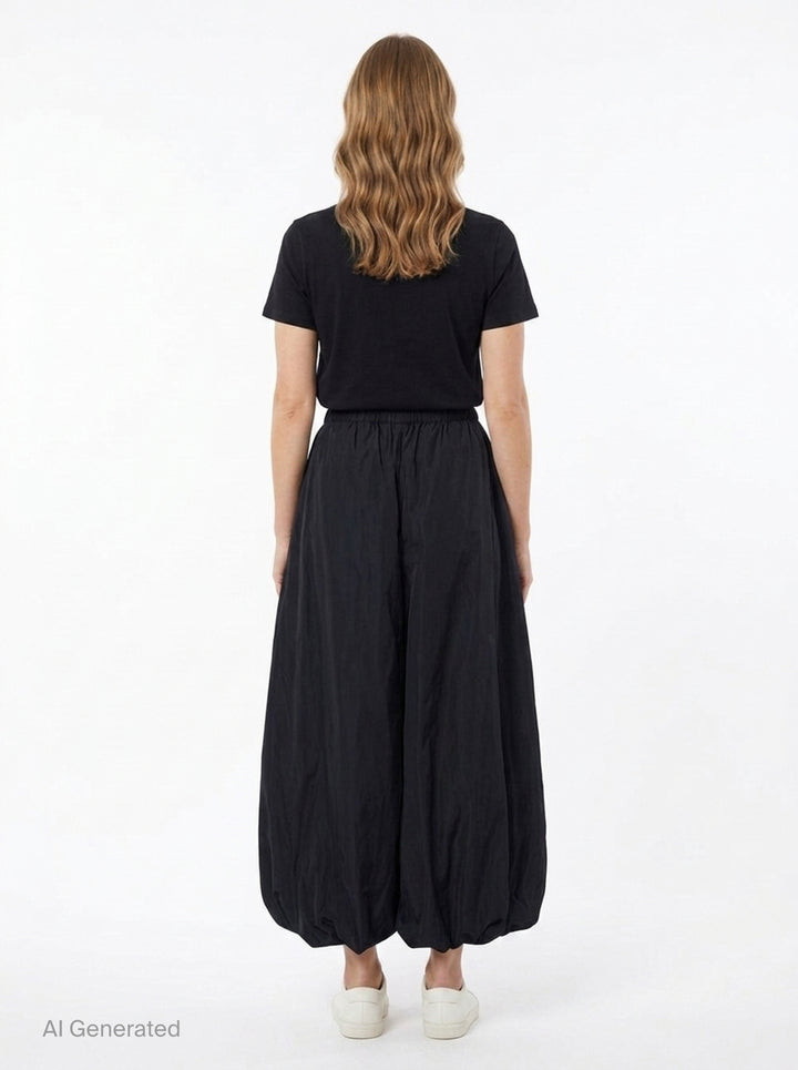 Tucked Balloon Cropped Pants | Enfold | Club21 - back