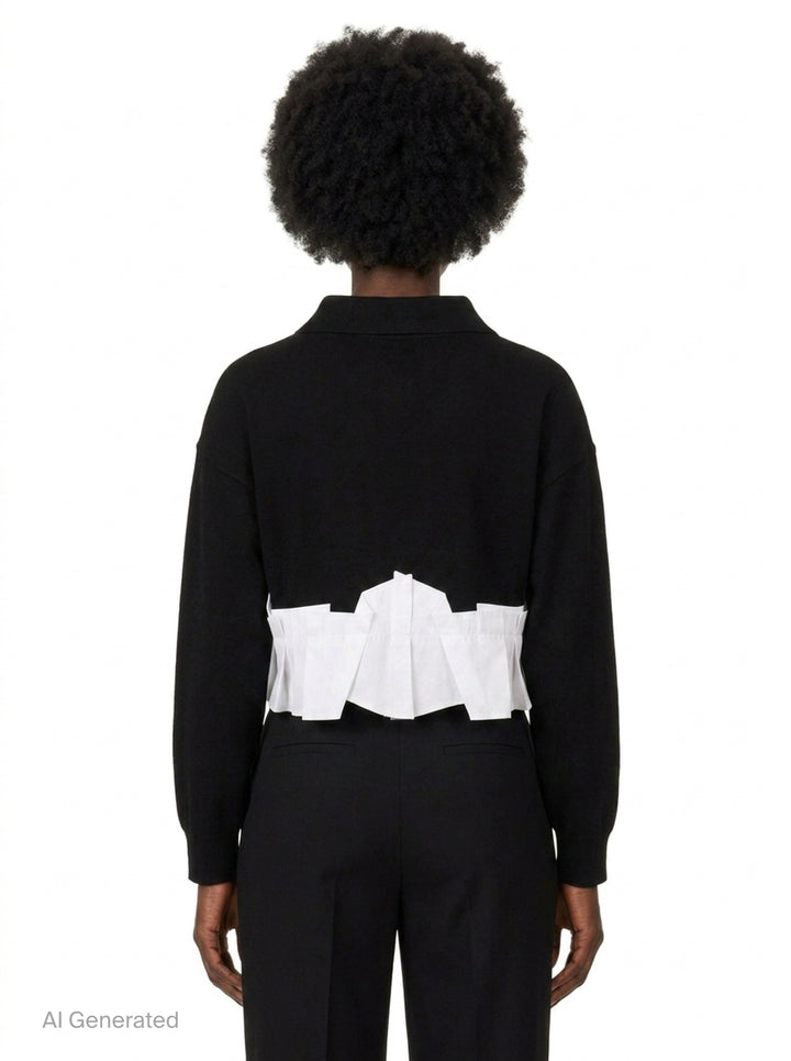 Tucked Docked Hem Cardigan | Enfold | Club21 - back