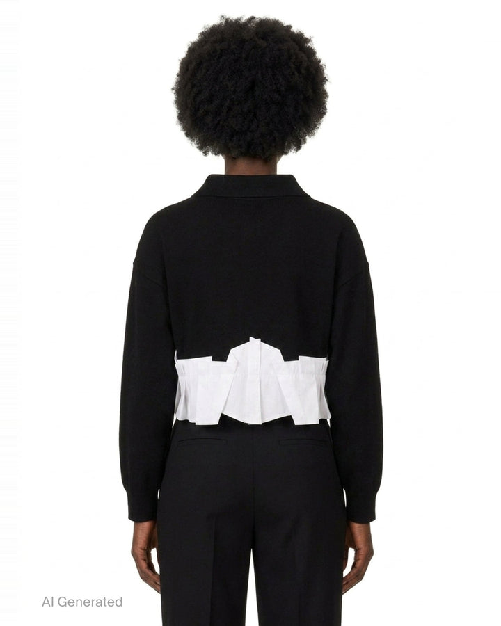 Tucked Docked Hem Cardigan | Enfold | Club21 - back