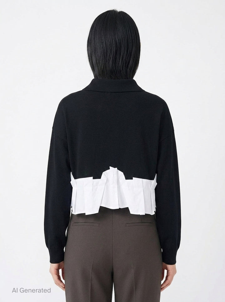 Tucked Docked Hem Cardigan | Enfold | Club21 - back