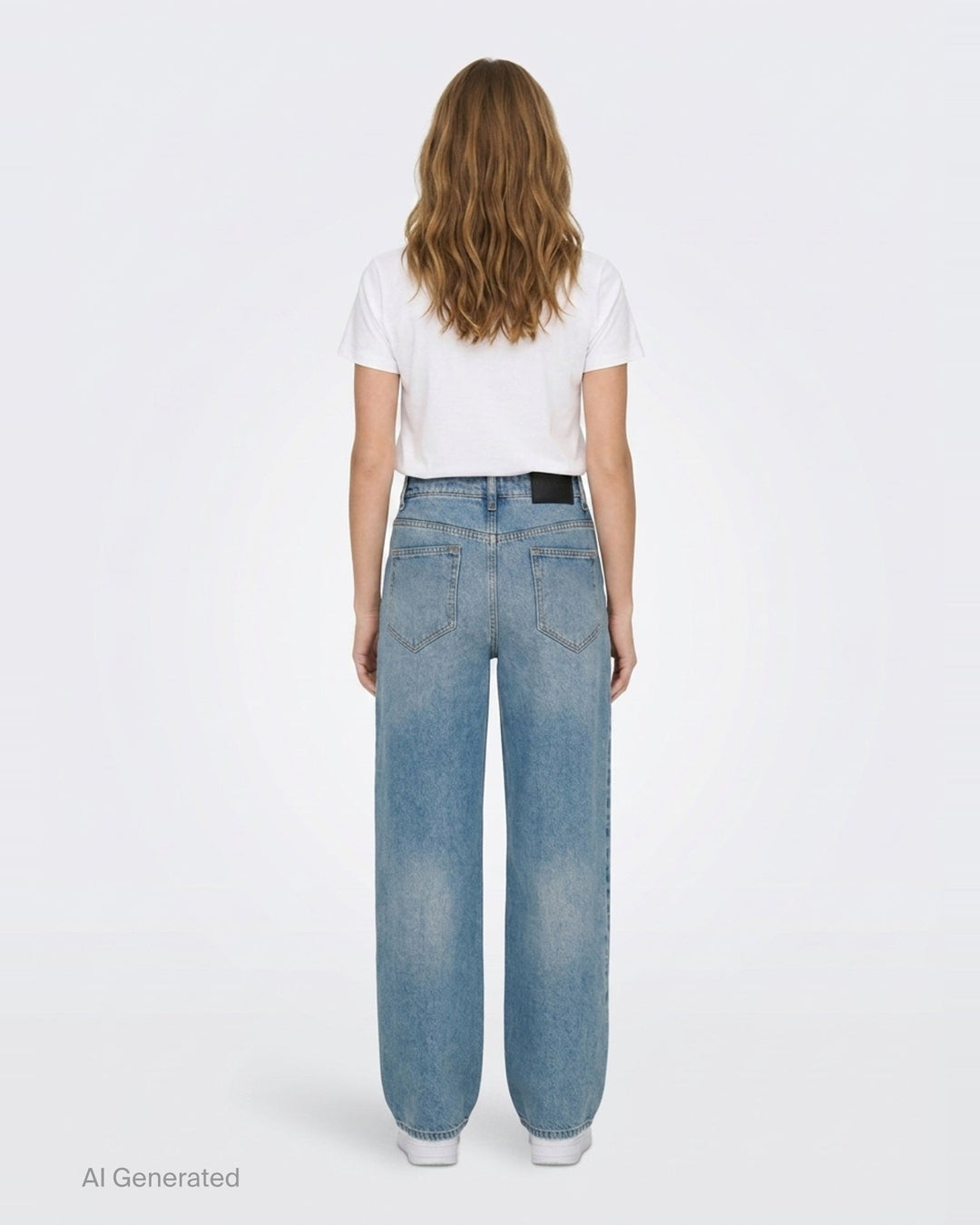 Embroidered Floral Straight Jeans | Erdem | Club21 - back