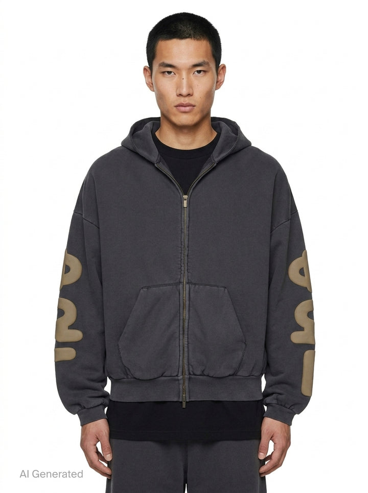 90s Zip-Up Hoodie | Fear of God Essentials | Club21 - front
