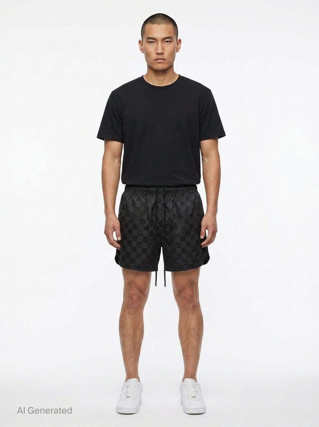 Checkered Gym Shorts | Fear of God Essentials | Club21 - front