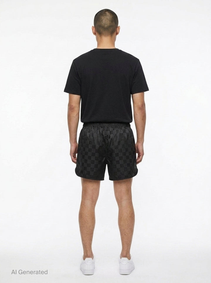 Checkered Gym Shorts | Fear of God Essentials | Club21 - back