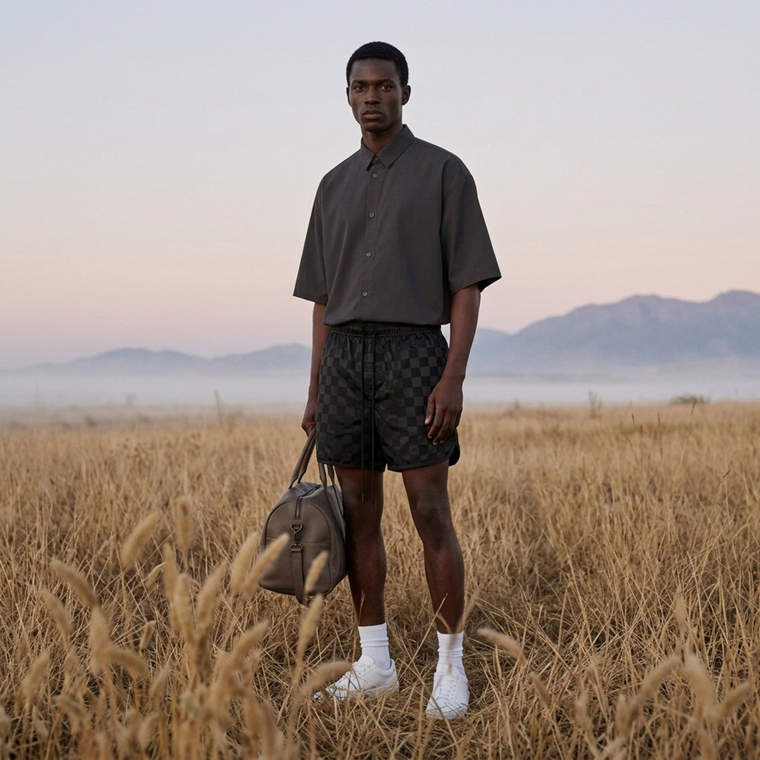 Checkered Gym Shorts | Fear of God Essentials | Club21 - lifestyle