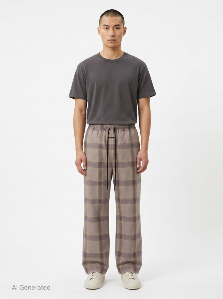 Plaid Lounge Pants | Fear of God Essentials | Club21 - front