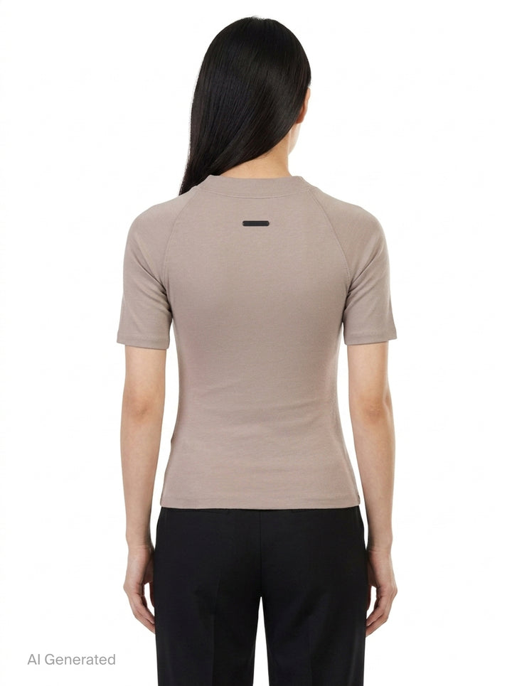 Shrunken Mock Neck Tee | Fear of God Essentials | Club21 - back