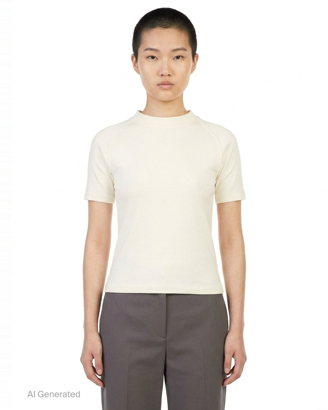 Shrunken Mock Neck Tee | Fear of God Essentials | Club21 - front
