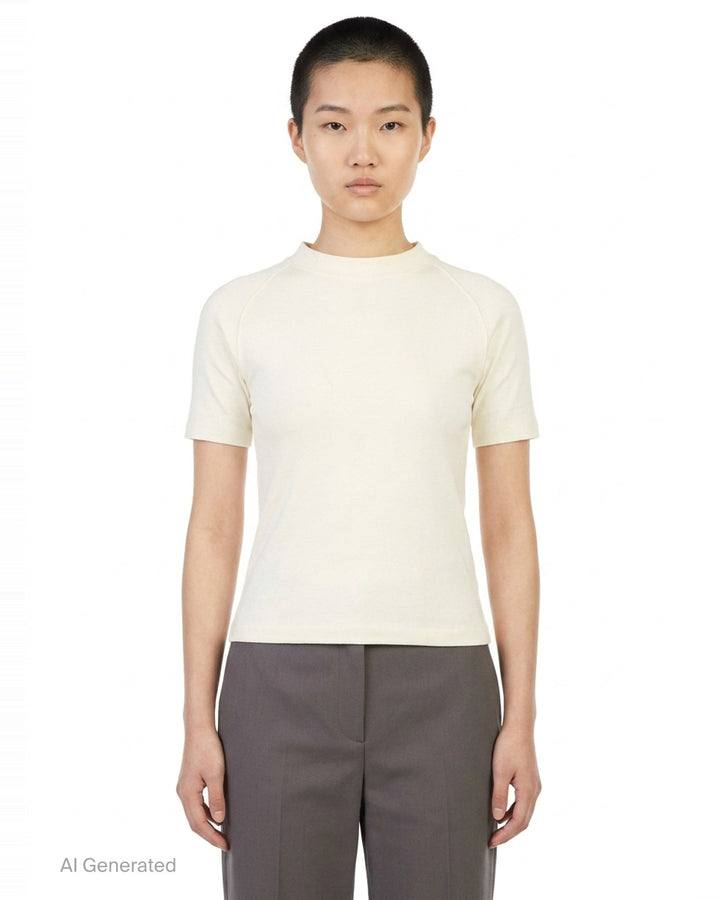 Shrunken Mock Neck Tee | Fear of God Essentials | Club21 - front