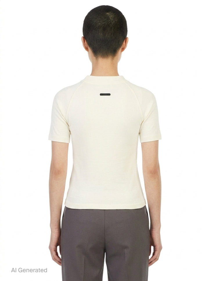 Shrunken Mock Neck Tee | Fear of God Essentials | Club21 - back