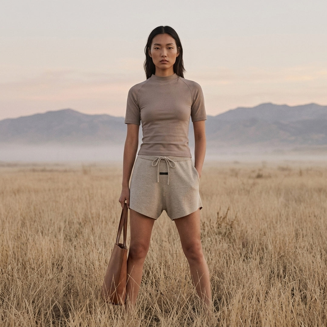 Shrunken Mock Neck Tee | Fear of God Essentials | Club21 - lifestyle