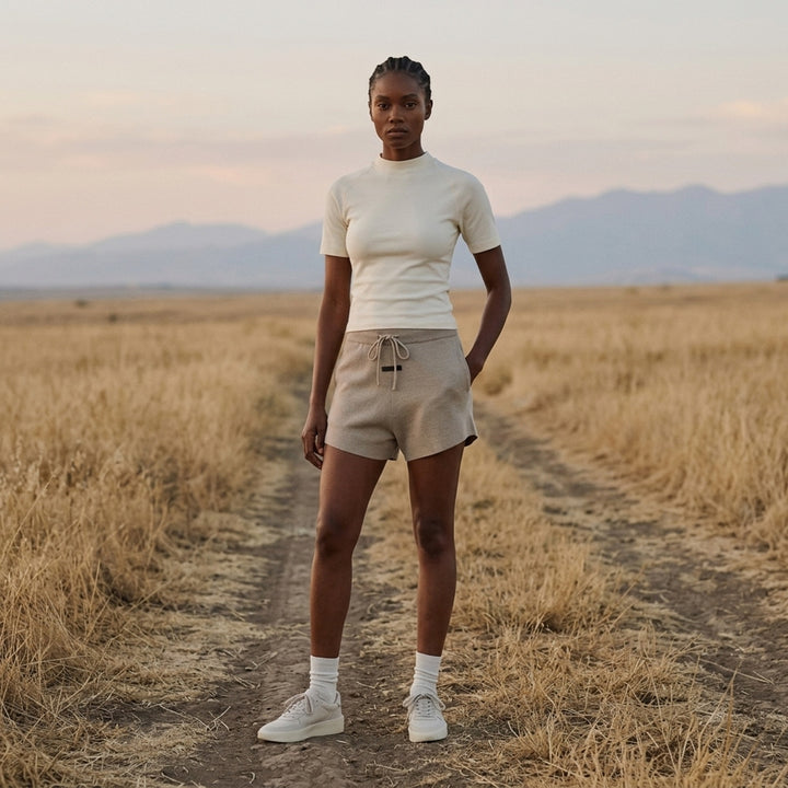 Shrunken Mock Neck Tee | Fear of God Essentials | Club21 - lifestyle