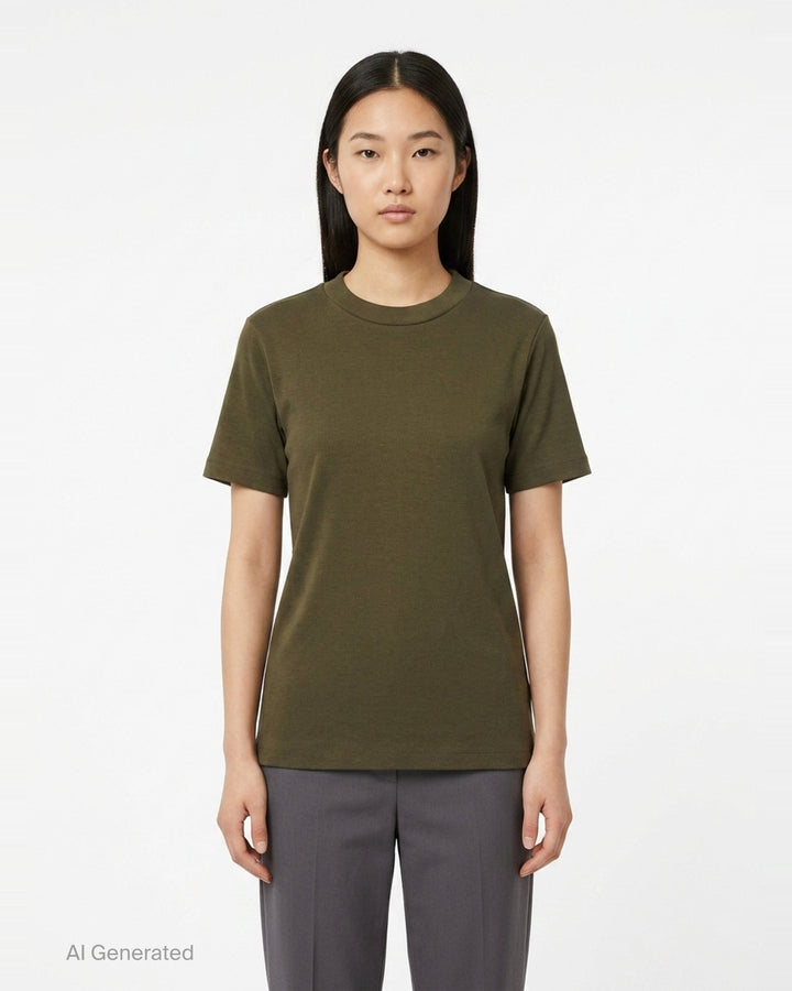 Soft Rib Fitted T-Shirt | Fear of God Essentials | Club21 - front