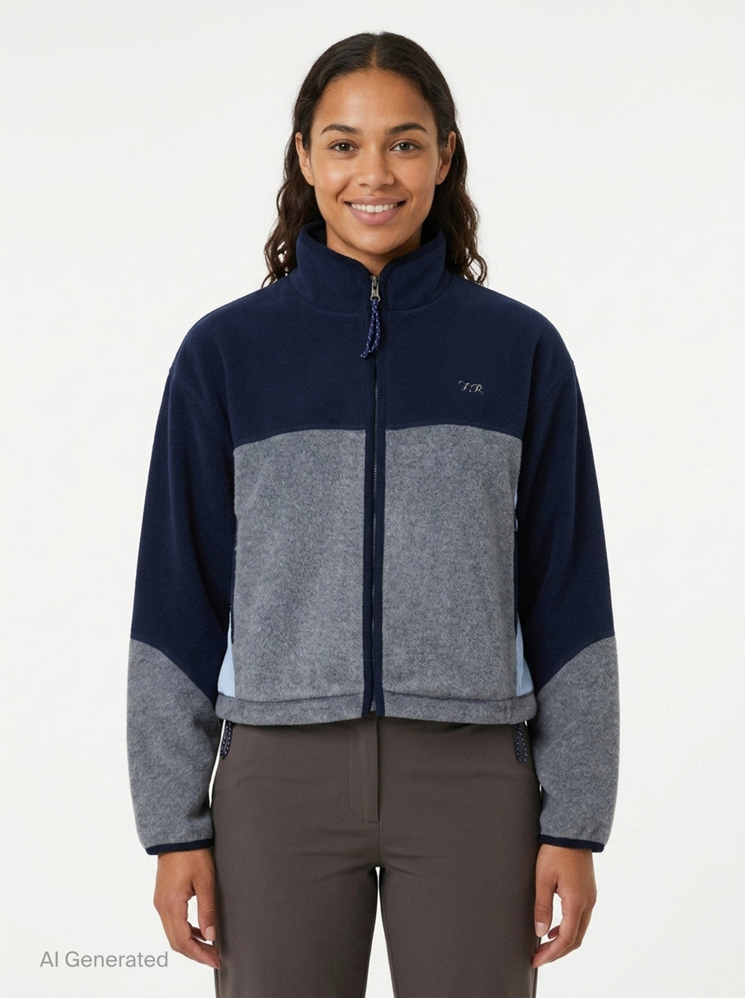 Color Block Fleece Jacket | Fritur | Club21 - front