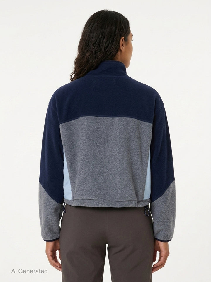 Color Block Fleece Jacket | Fritur | Club21 - back