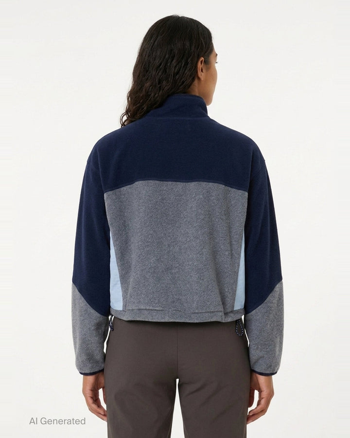 Color Block Fleece Jacket | Fritur | Club21 - back