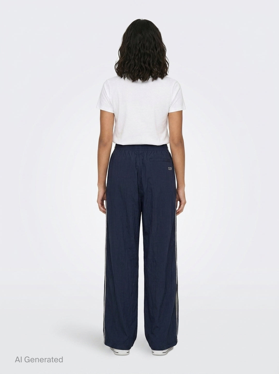 Weaving Wide-Leg Track Pants | Fritur | Club21 - back