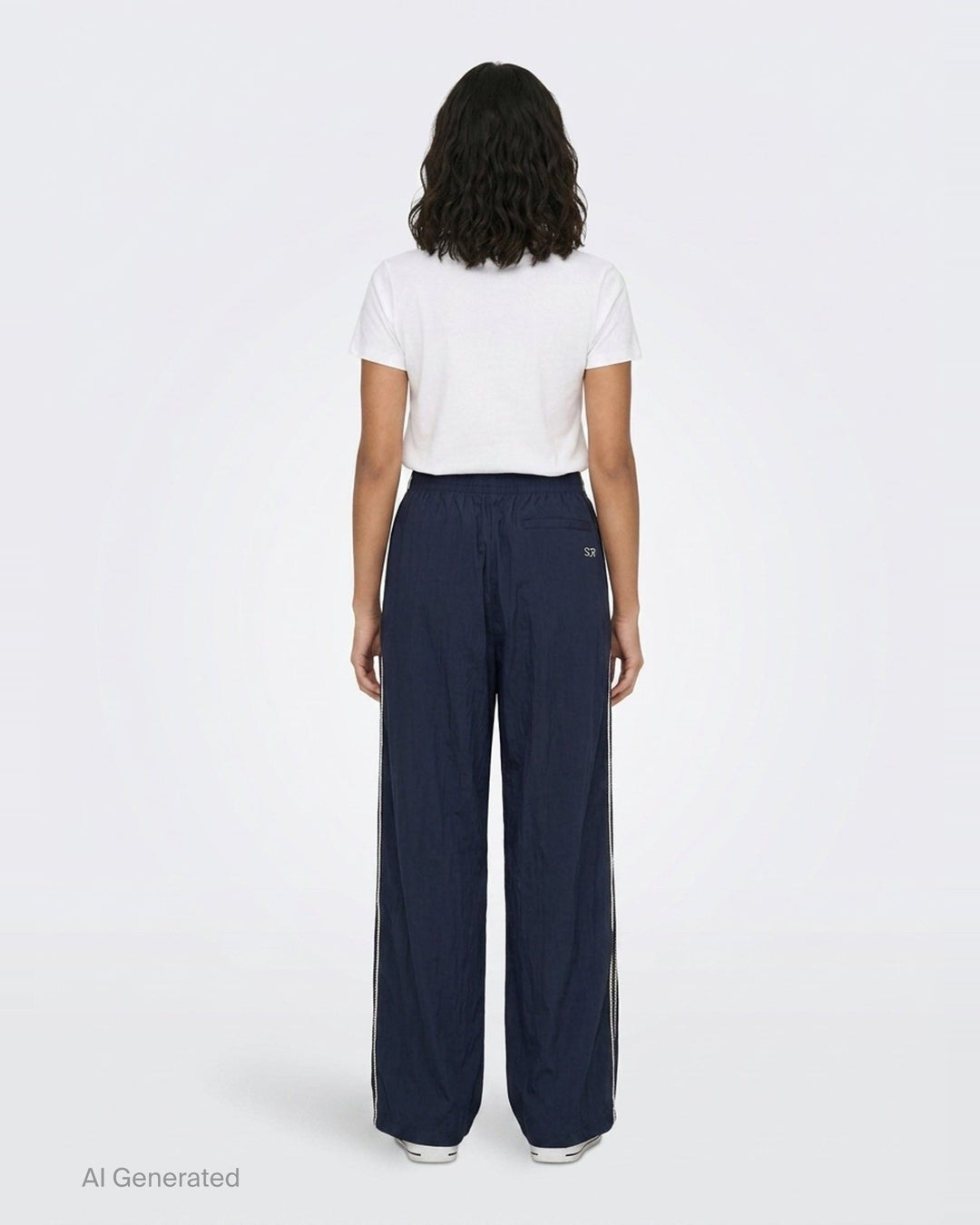 Weaving Wide-Leg Track Pants | Fritur | Club21 - back