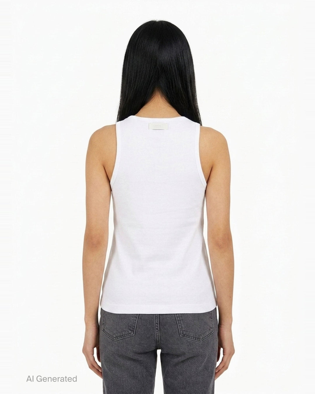 Cherry Print Rib Tank | Ganni | Club21 - back