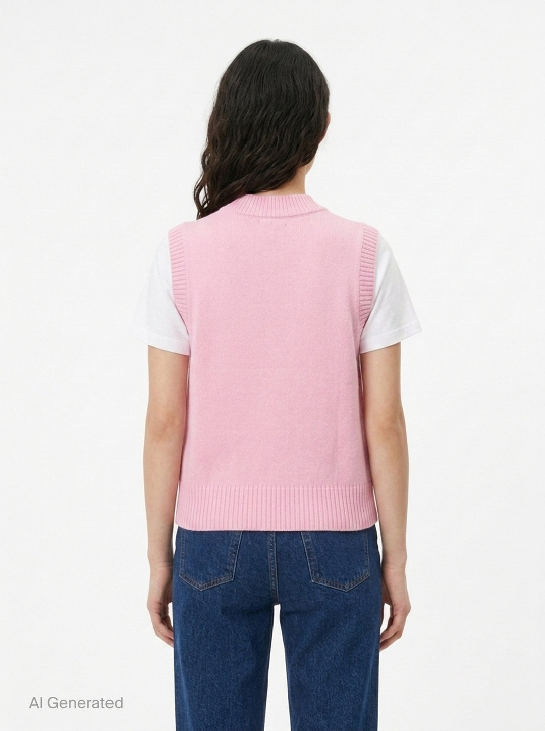 Graphic Wool Vest | Ganni | Club21 - back