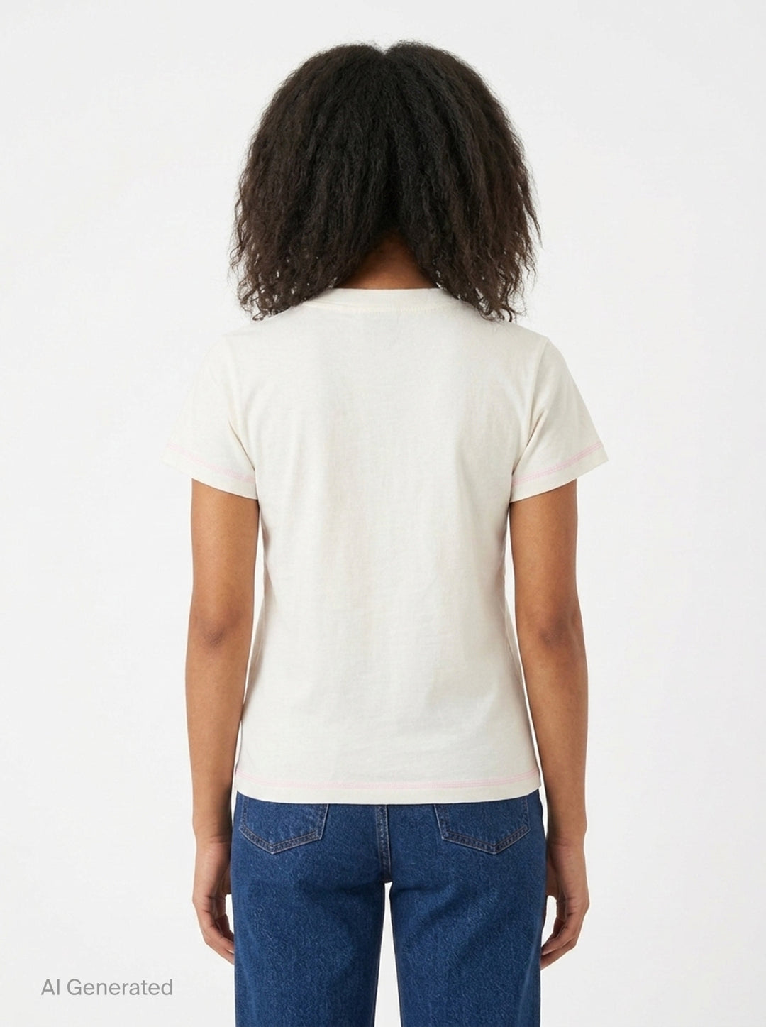 Horse Graphic Baby Tee | Ganni | Club21 - back