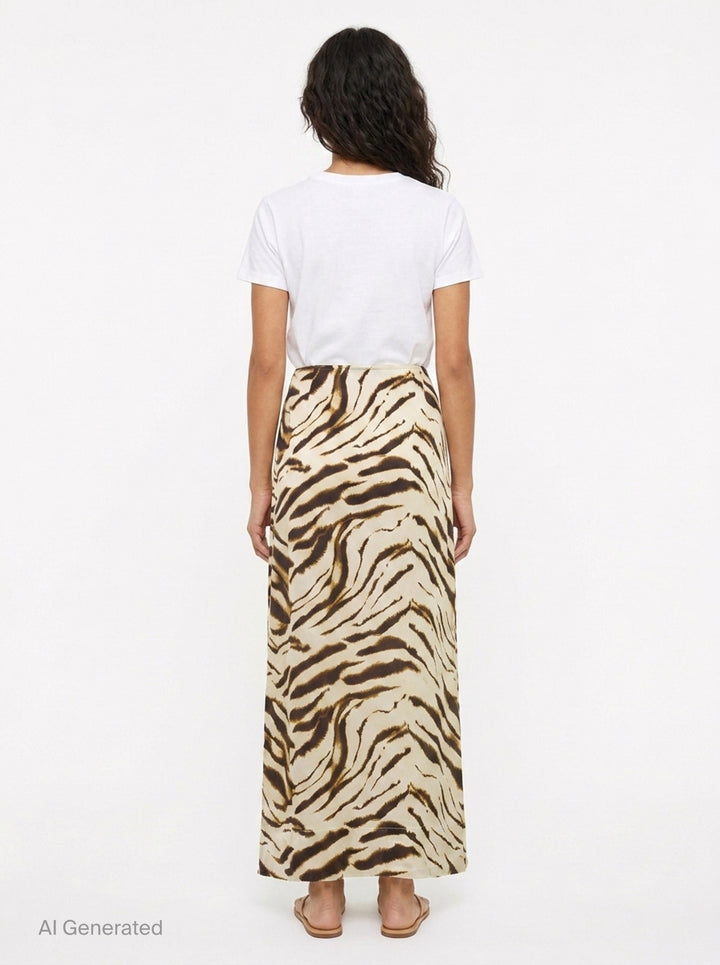 Shibori Organza Printed Skirt | Ganni | Club21 - back