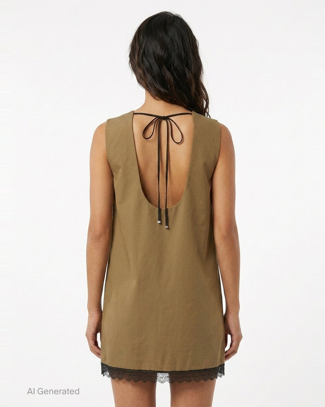 Workwear Canvas Boxy Mini Dress | Ganni | Club21 - back