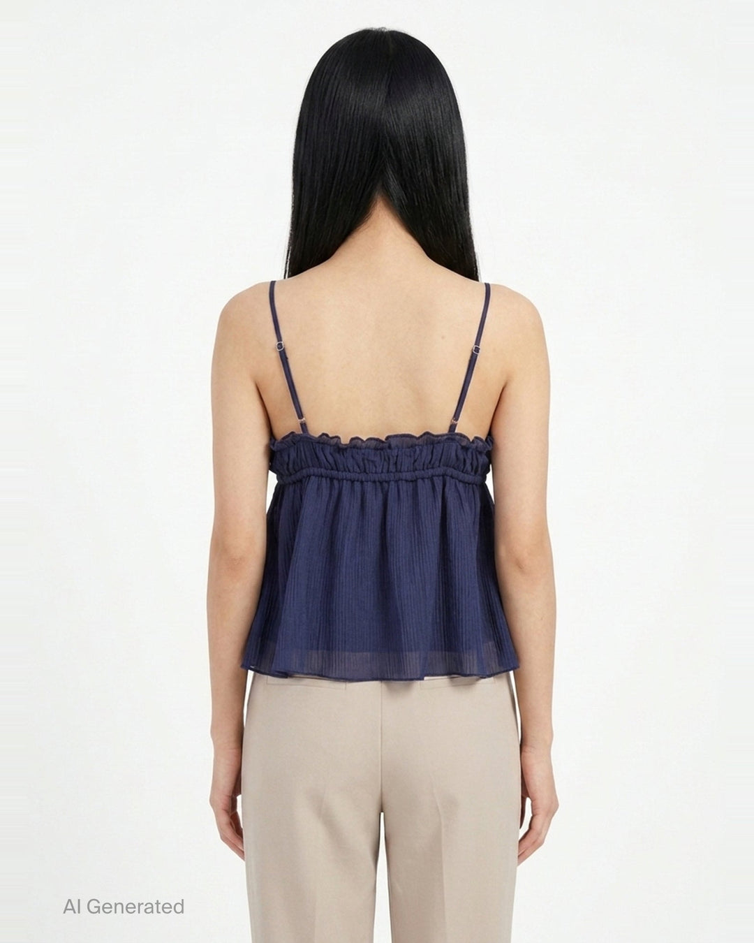 Shirred Crinkle Bustier Top | Glowny | Club21 - back