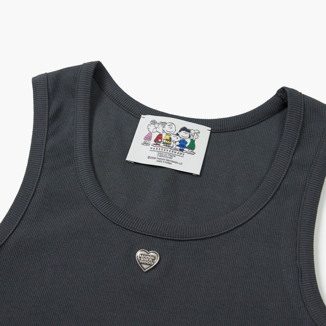Heart Pendant Sleeveless T-Shirt