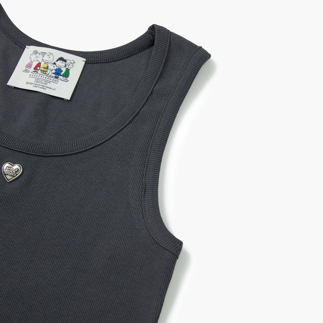 Heart Pendant Sleeveless T-Shirt