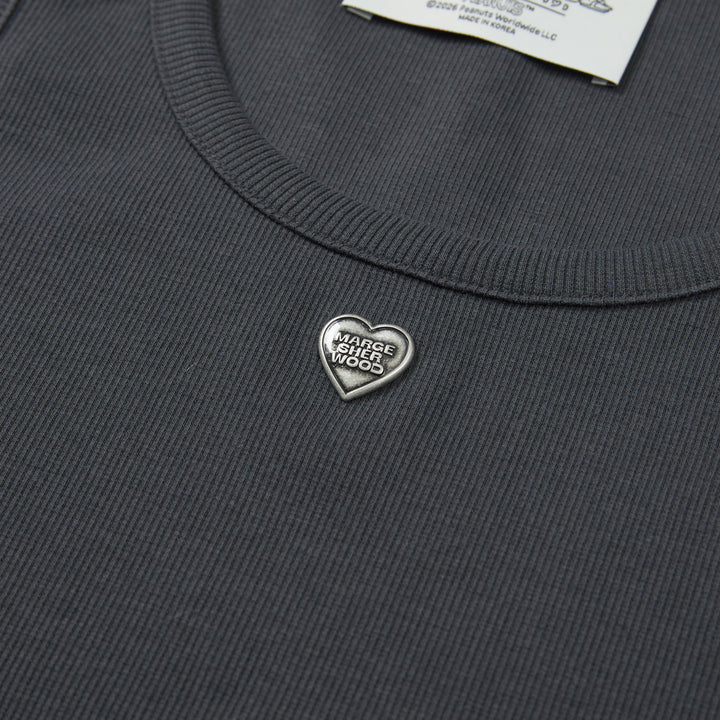 Heart Pendant Sleeveless T-Shirt