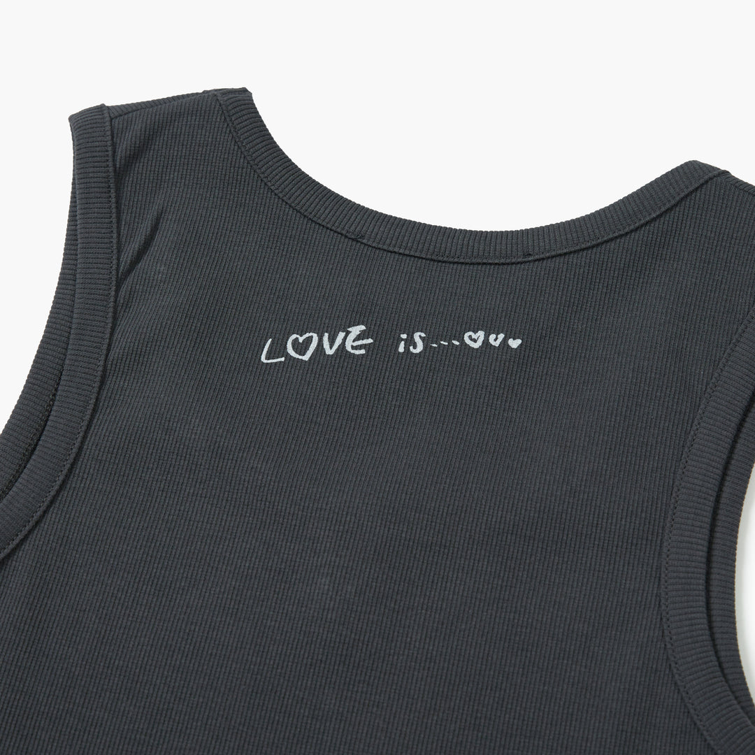 Heart Pendant Sleeveless T-Shirt
