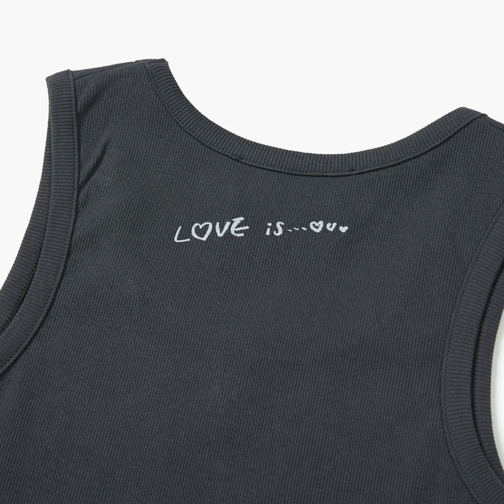 Heart Pendant Sleeveless T-Shirt