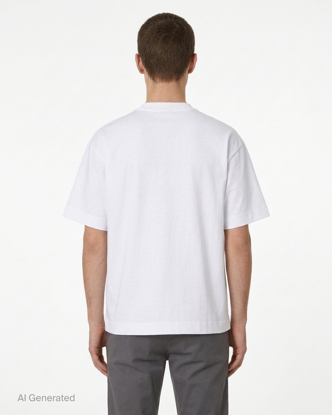 White House of Errors The Body Pocket T-Shirt with an embroidered detective scene on the chest pocket and a long printed shadow across the front - back