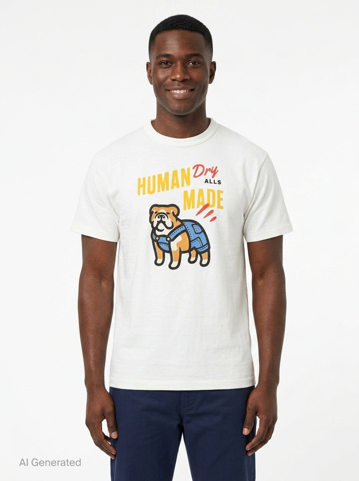 Bulldog Graphic Tee | Human Made | Club21 - front