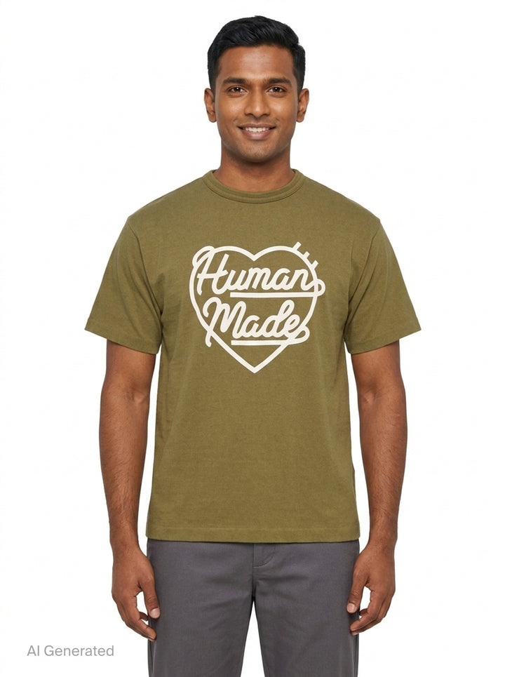 Color Heart Logo Tee | Human Made | Club21 - front