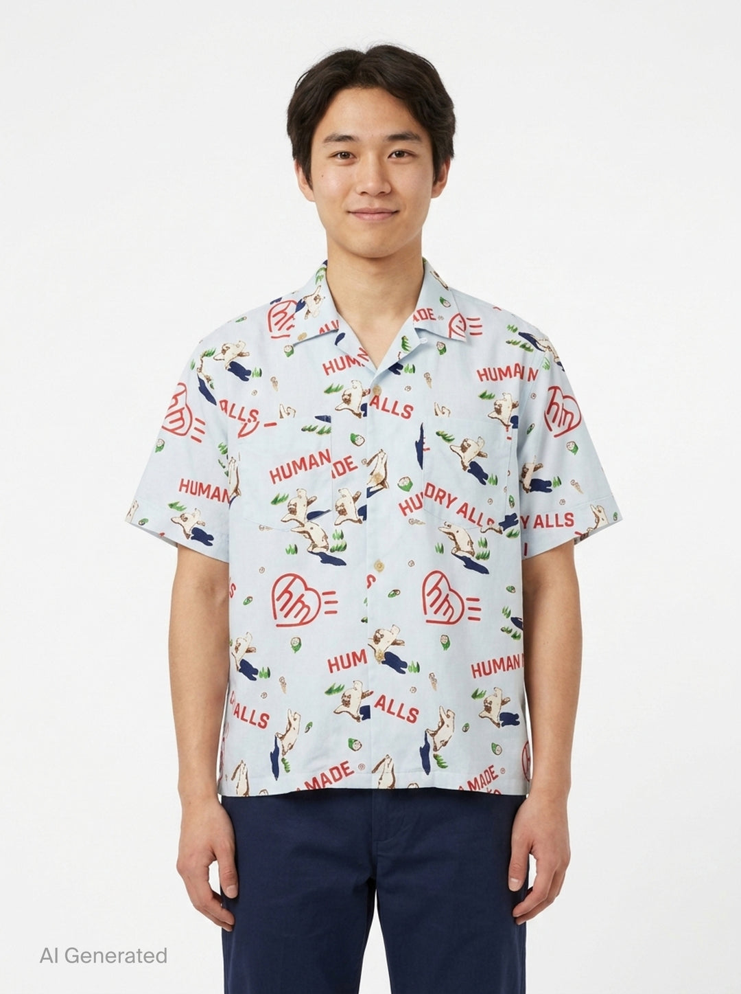 Graphic Short Sleeve Shirt | Human Made | Club21 - front