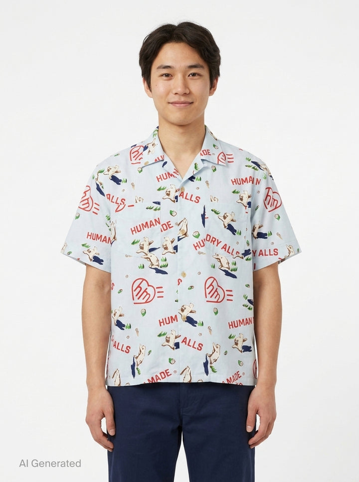 Graphic Short Sleeve Shirt | Human Made | Club21 - front