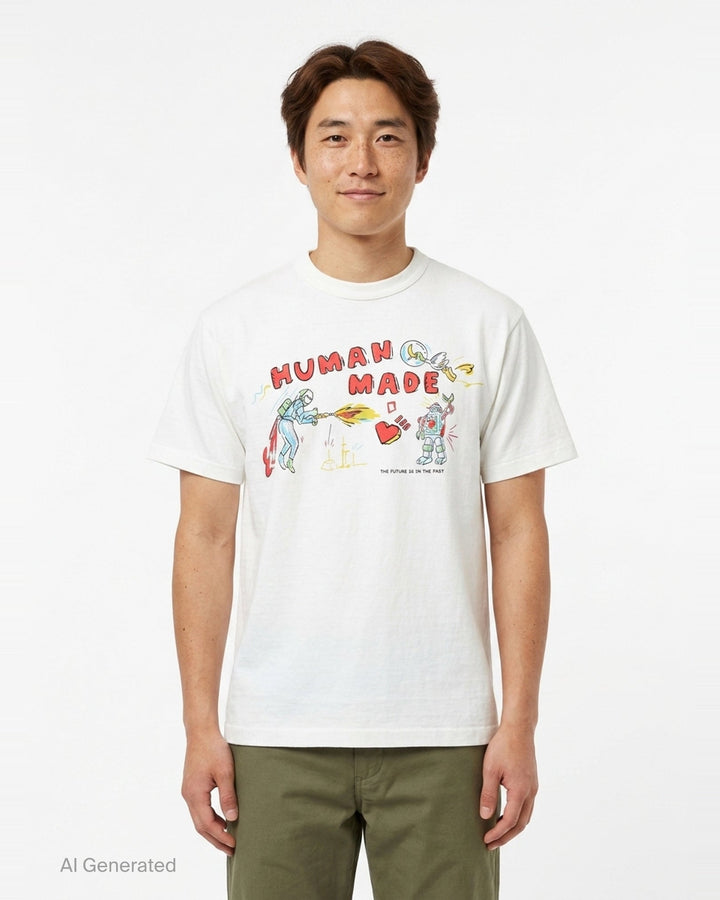 Graphic Short Sleeve Tee | Human Made | Club21 - front