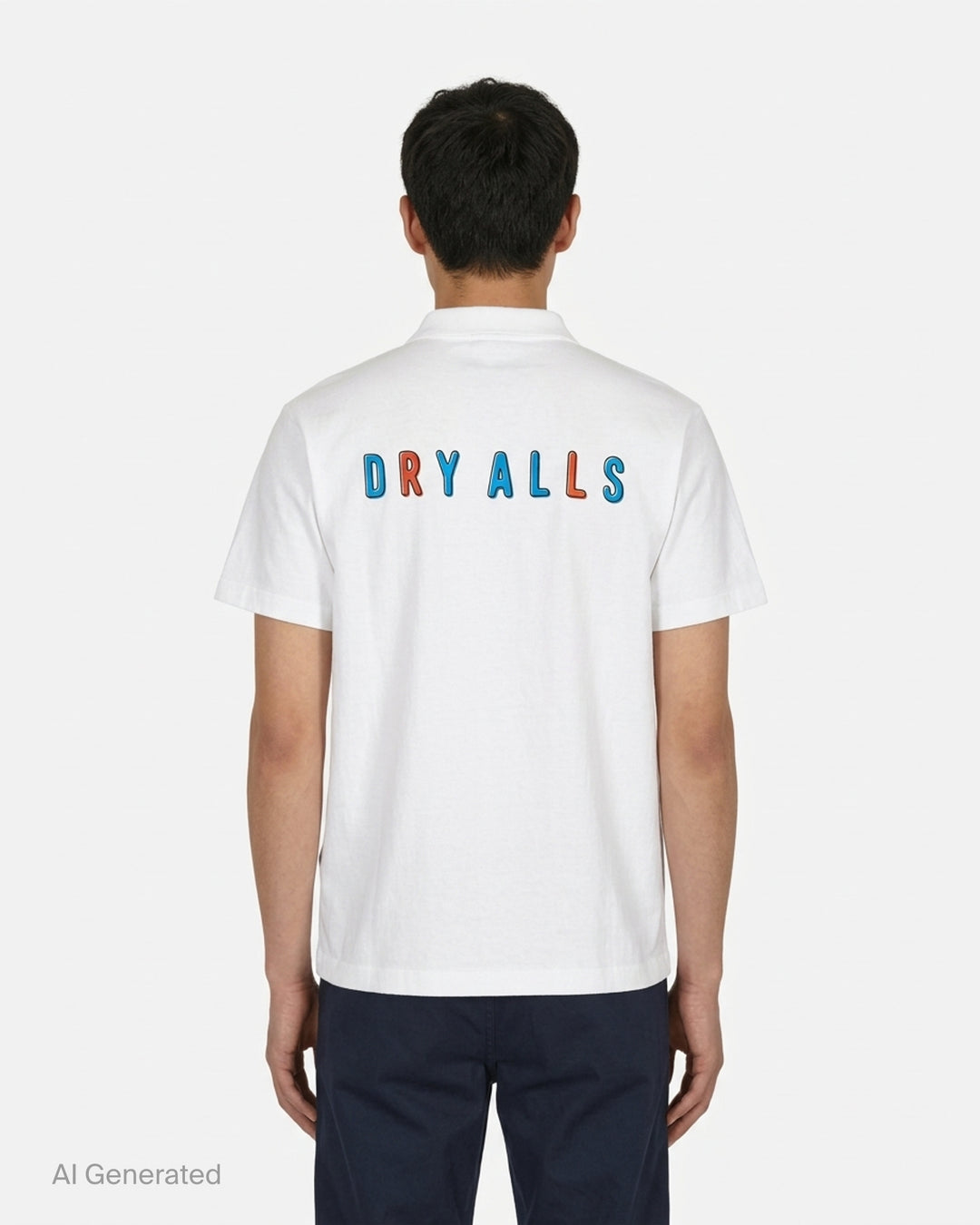 Human Made brown short-sleeve graphic T-shirt with an orange heart logo print at the chest and a red woven label at the neck - back