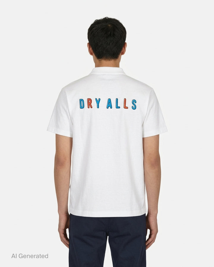 Human Made brown short-sleeve graphic T-shirt with an orange heart logo print at the chest and a red woven label at the neck - back